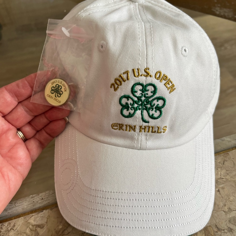 NEW never worn!! 2017 U.S. Open, Erin Hills cap with ball marker!